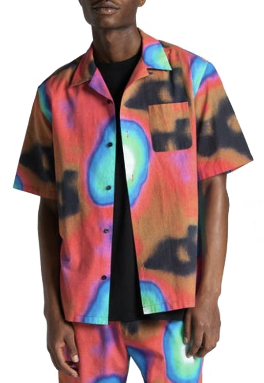  Edwin Camicia Terahertz Shirt Ss Terahertz Red Uomo Multicolore