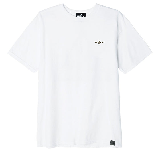  Mdn T-shirt Basic Embroided Logo White Chocolate Uomo Bianco