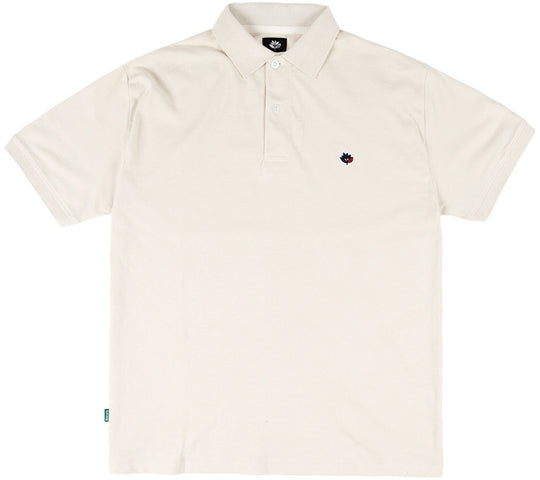  Magenta Plant Piquè Polo Natural Magenta Skateboards Uomo Bianco