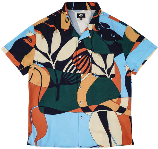  Magenta Skateboards Camicia Wild Horses Summer Shirt Uomo Multicolore