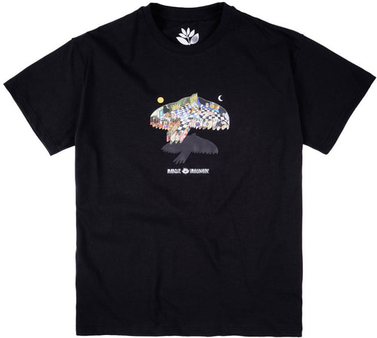  Magenta Skateboards T-shirt Museum Tee Black Uomo Nero