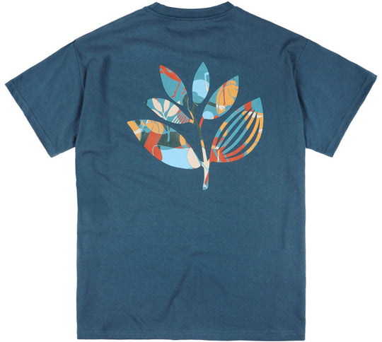  Magenta Skateboards T-shirt Wild Horses Plant Tee Petrol Blue Uomo