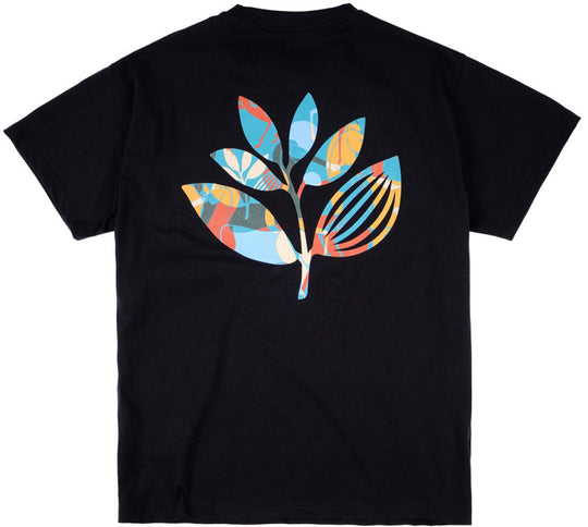  Magenta Skateboards T-shirt Wild Horses Plant Tee Black Uomo Nero