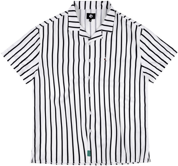 Magenta PWS Stripe Summer Shirt White