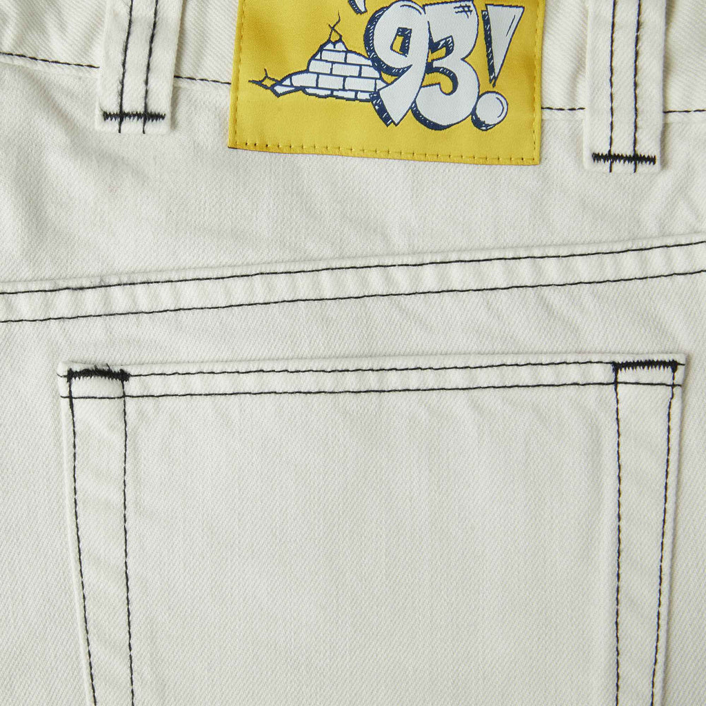  Polar Skate Co. Jeans '93 Denim Washed White Bianco Uomo - 3