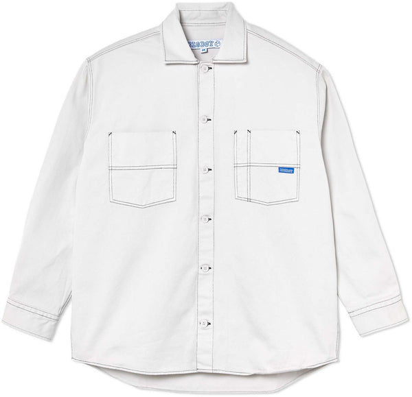 Polar Skate Co. camicia Big Boy Shirt Washed White