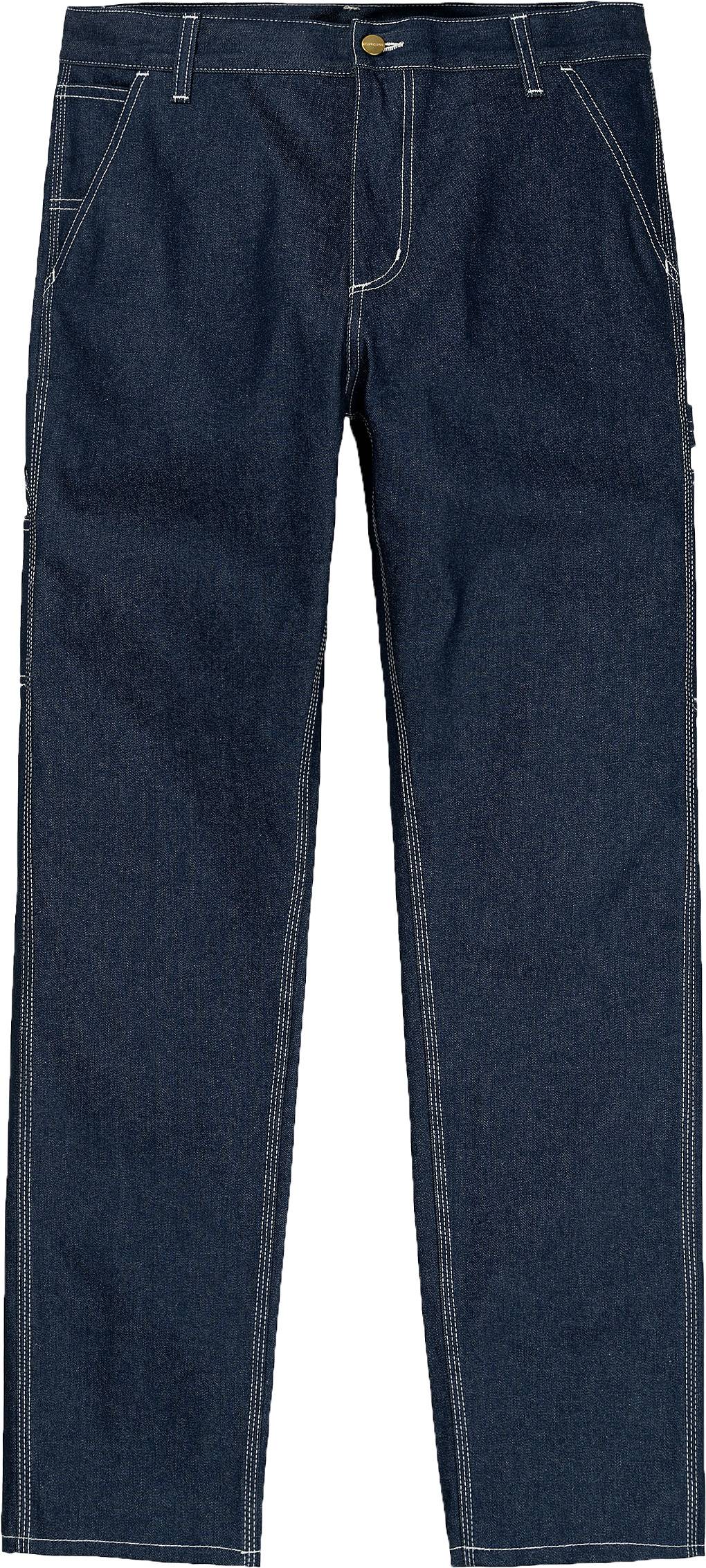  Carhartt Wip Jeans Ruck Single Knee Pant Blue Rigid Uomo - 2