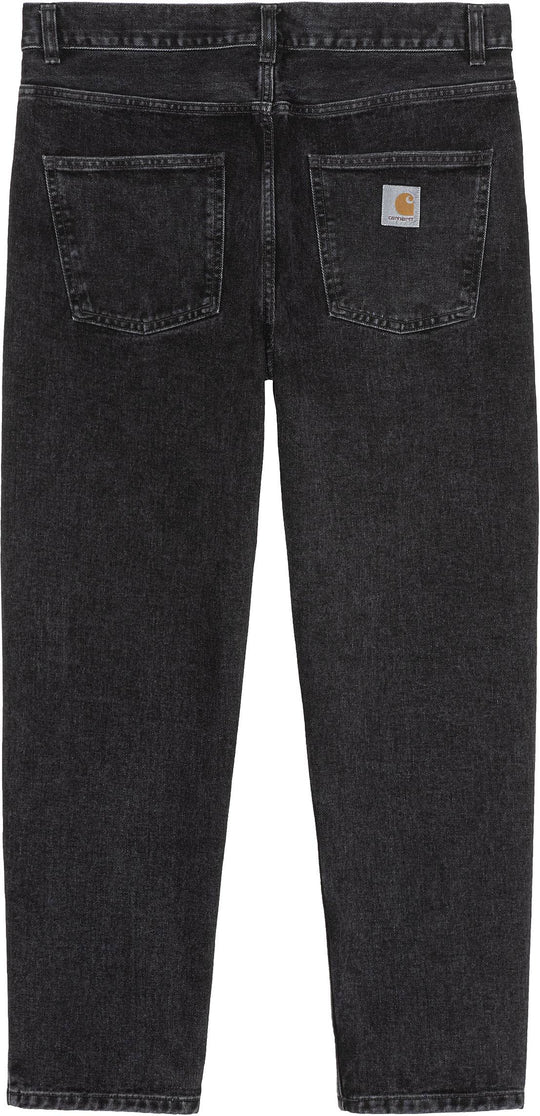  Carhartt Wip Jeans Newel Pant Black Stone Washed Uomo Nero