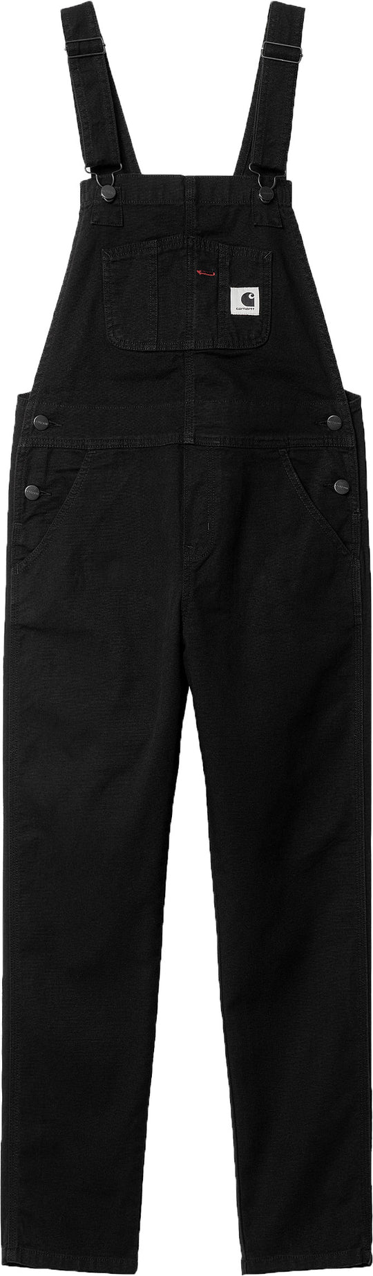  Carhartt Wip Salopette W Bib Overall Black Rinsed Donna Nero