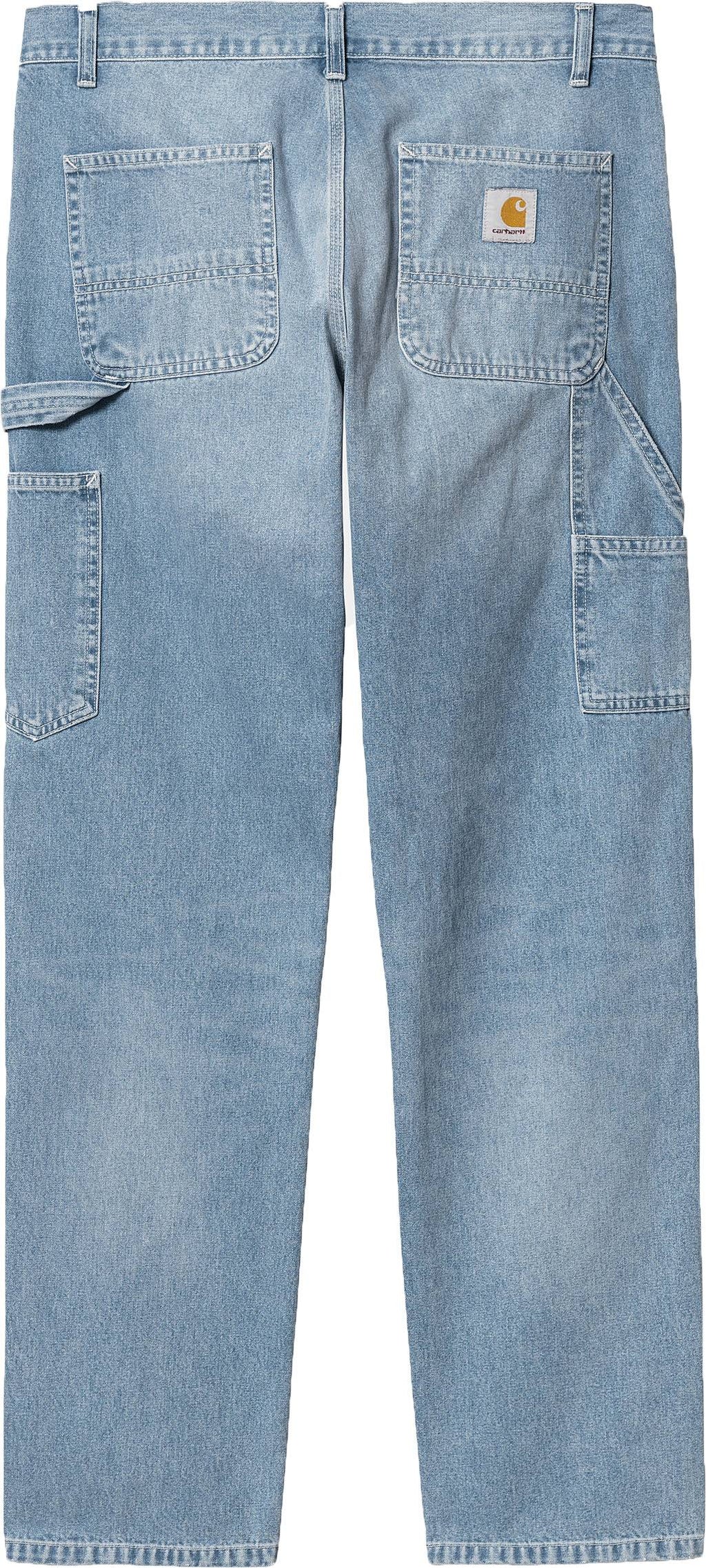  Carhartt Wip Jeans Ruck Single Knee Pant Blue Light True Washed Uomo - 1