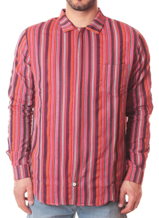  Paura Giacca Pablo Stripes Shirt Purple Uomo Fantasia
