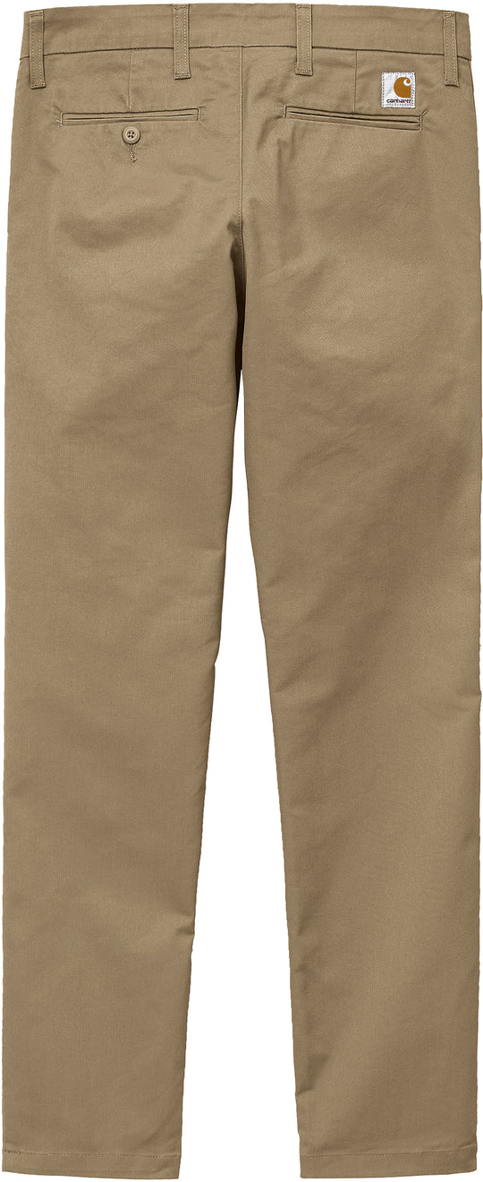  Carhartt Wip Pantaloni Sid Pant Leather Rinsed Uomo Beige