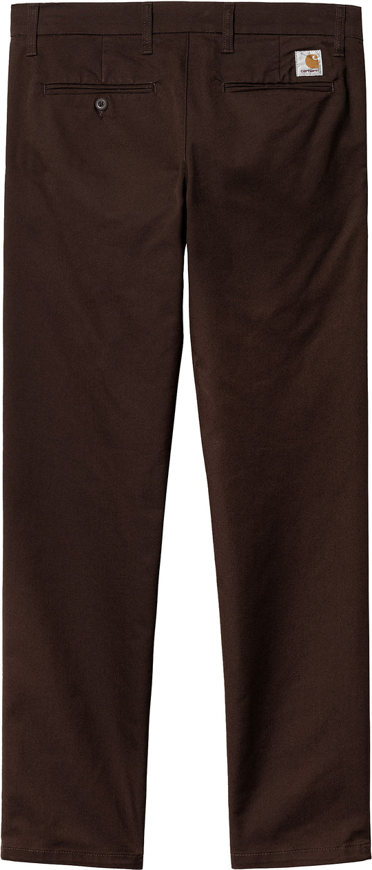  Carhartt Wip Pantaloni Sid Pant Dark Umber Uomo Marrone