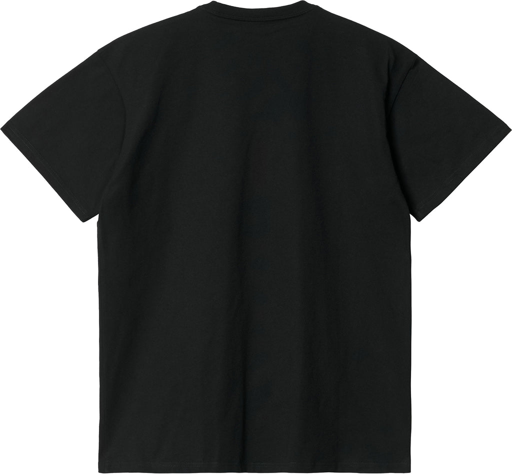  Carhartt Wip T-shirt S/s Chase Tee Black Gold Nero Uomo - 3