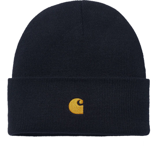  Carhartt Wip Cuffia Chase Beanie Dark Navy Uomo Blue
