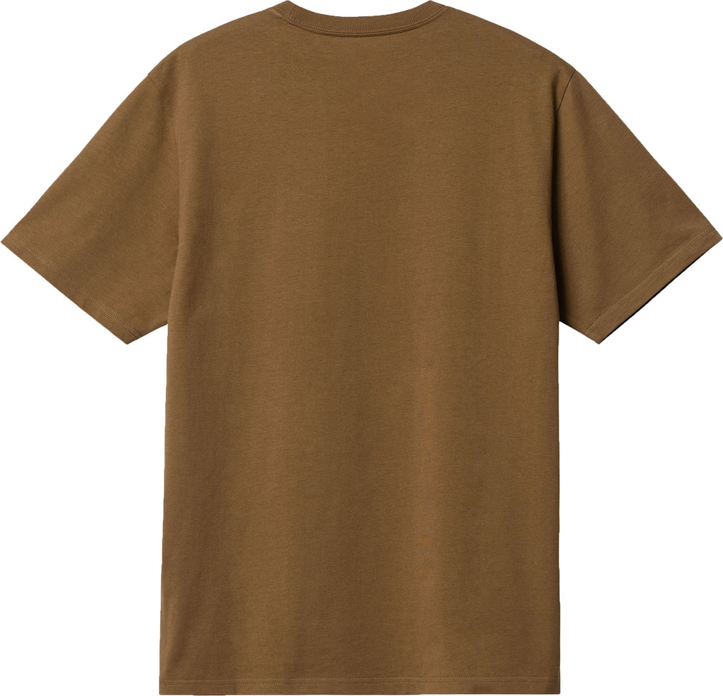  Carhartt Wip T-shirt S/s Pocket Tee Jasper Marrone Uomo - 2