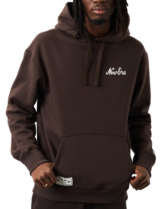  New Era Felpa Heritage Oversized Hoody Brown Uomo Marrone