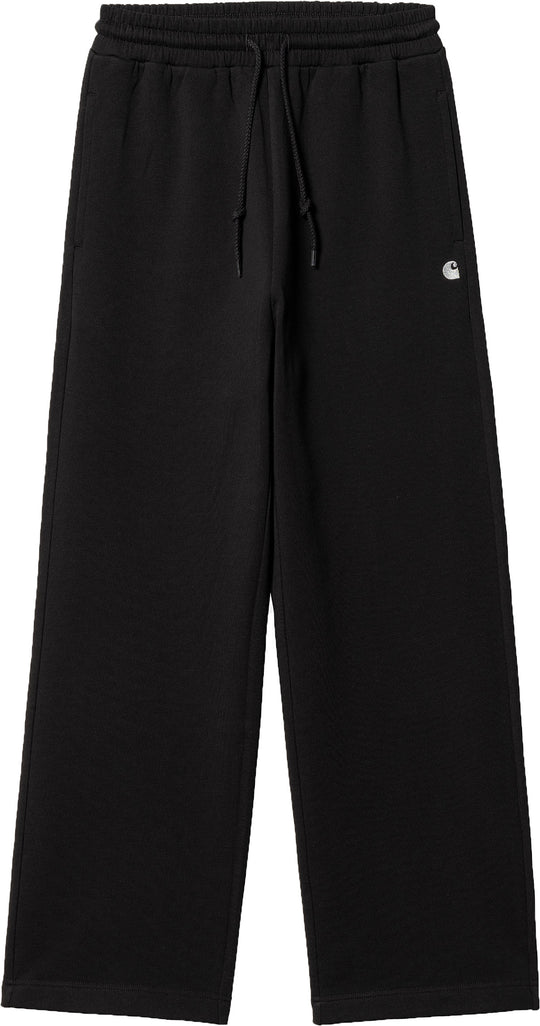  Carhartt Wip Pantaloni W Casey Sweat Pant Black Silver Donna Nero
