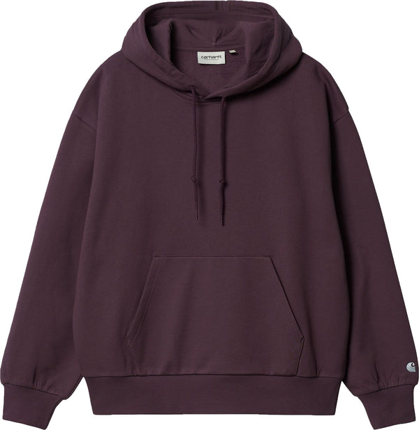 Carhartt WIP felpa W Hooded Casey Sweatshirt dark plum silver