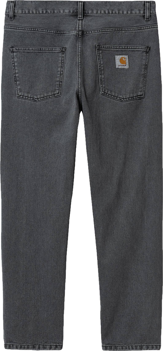  Carhartt Wip Pantaloni Newel Pant Black Stone Bleached Uomo Nero