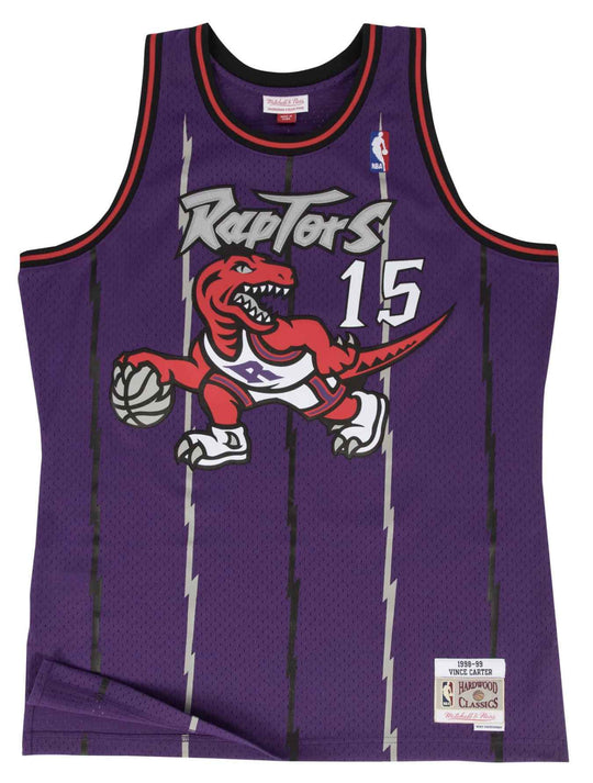  Mitchell & Ness Canotta Nba Swingman Jersey Toronto Raptors 98 Vince Carter Purple Mitchell E Ness Uomo Viola