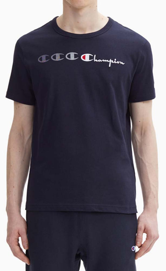  Champion T-shirt Reverse Weave Tee 212976 Navy Uomo Blu