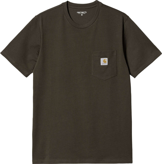  Carhartt Wip T-shirt S/s Pocket Tee Cypress Uomo Verde