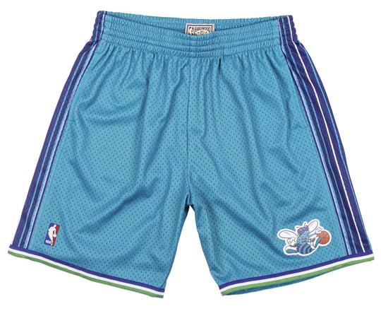  Mitchell & Ness Shorts Nba Swingman Charlotte Hornets 99-00 Teal Mitchell E Ness Uomo Blue