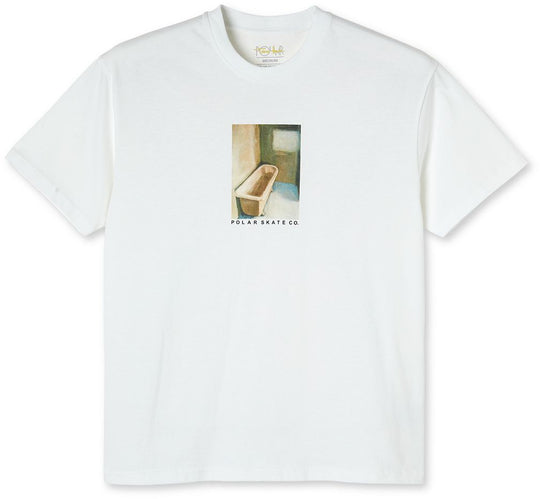  Polar Skate Co. T-shirt Bathtube Tee White Uomo Bianco