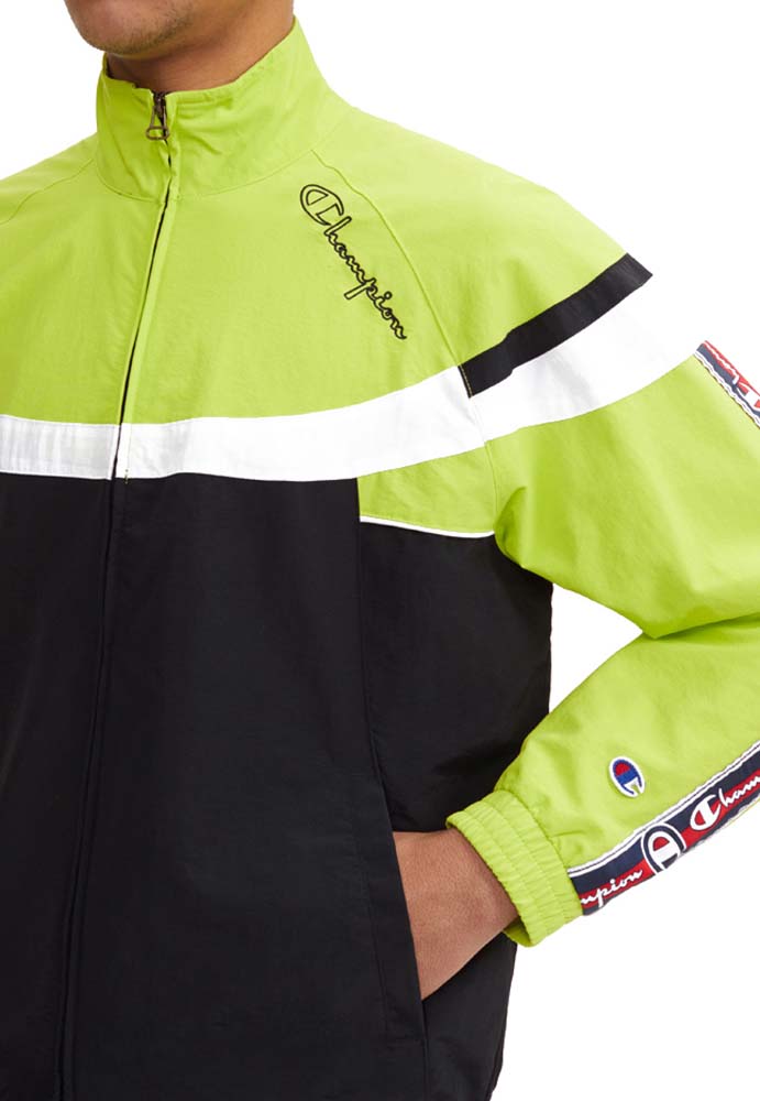  Champion Track Jacket Reverse Weave 213051 Tri Colour Giallo Uomo - 2