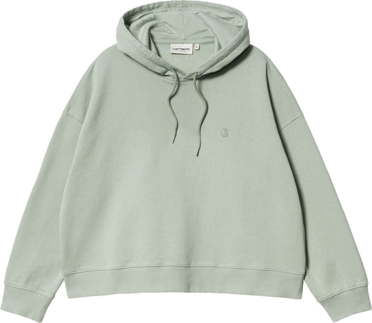  Carhartt Wip Felpa W Hooded Chester Sweatshirt Misty Sage Donna Verde