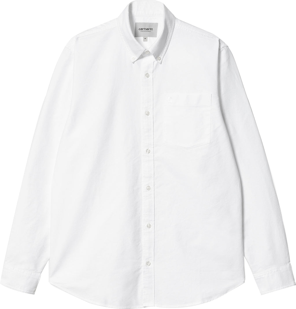  Carhartt Wip Camicia Ls C-logo Shirt White Bianco Uomo - 1