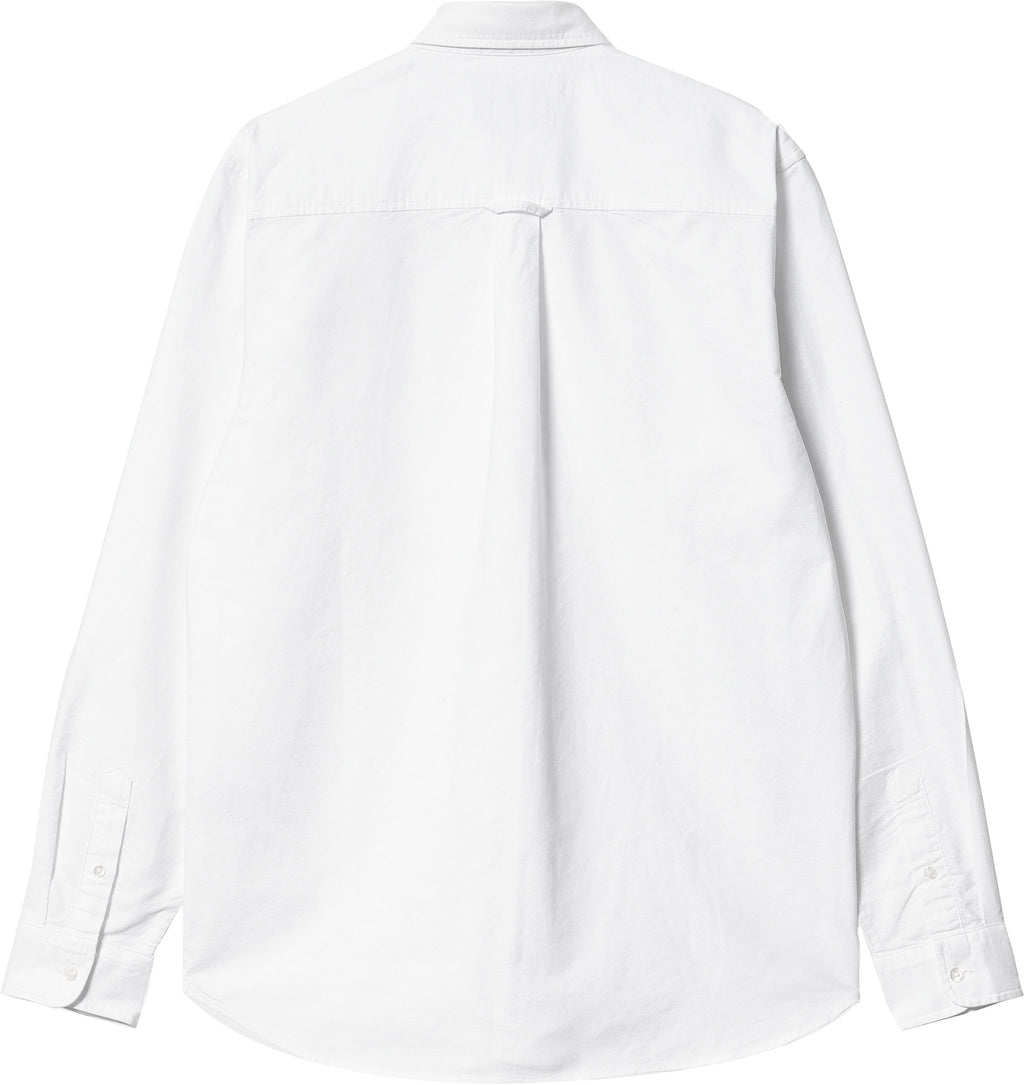  Carhartt Wip Camicia Ls C-logo Shirt White Bianco Uomo - 2