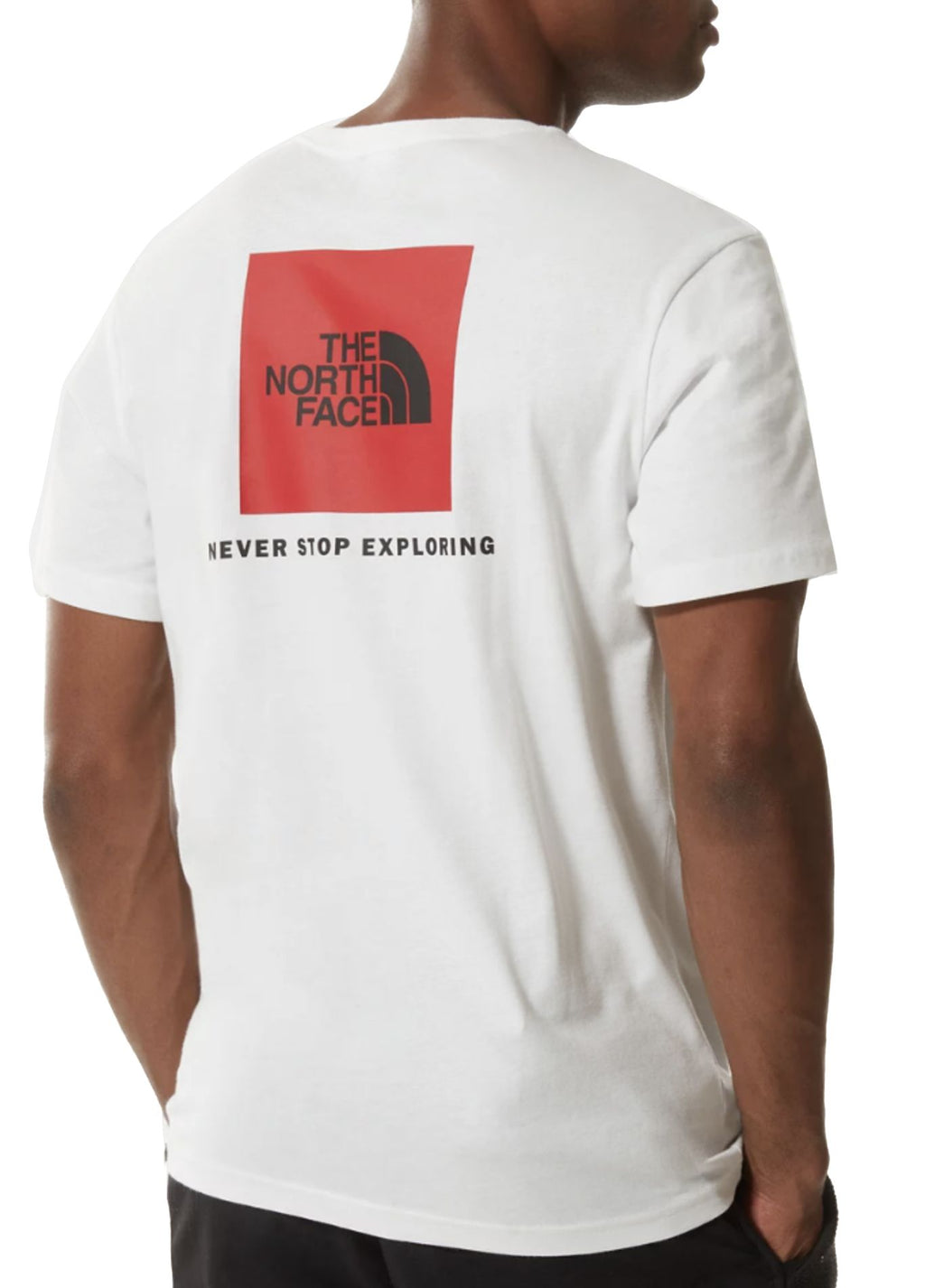  The North Face T-shirt M Ss Redbox Tee White Bianco Uomo - 1