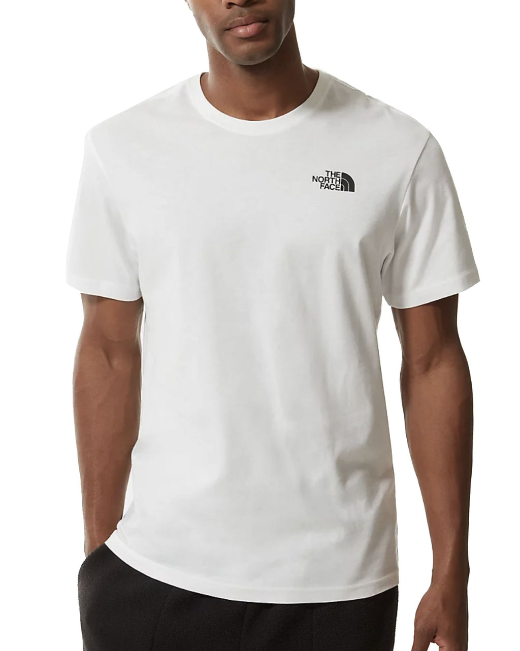  The North Face T-shirt M Ss Redbox Tee White Bianco Uomo - 2