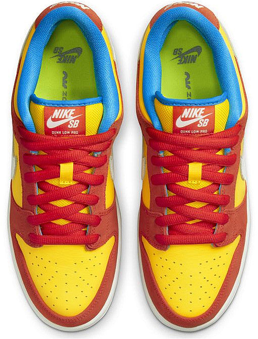  Nike Sb Dunk Low Pro Bart Simpson Rosso Uomo - 4