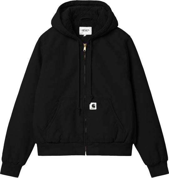  Carhartt Wip Giacca W Active Jacket Black Rinsed Donna Nero