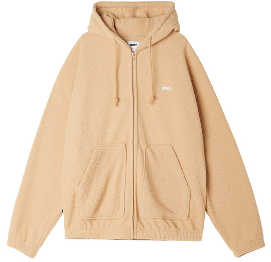  Obey Giacca Gaze Hood Jacket Oat Milk Uomo Beige