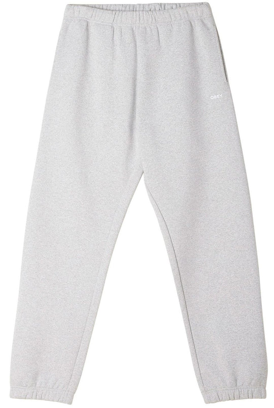  Obey Pantaloni Established Works Bold Sweatpant Ash Grey Uomo Grigio