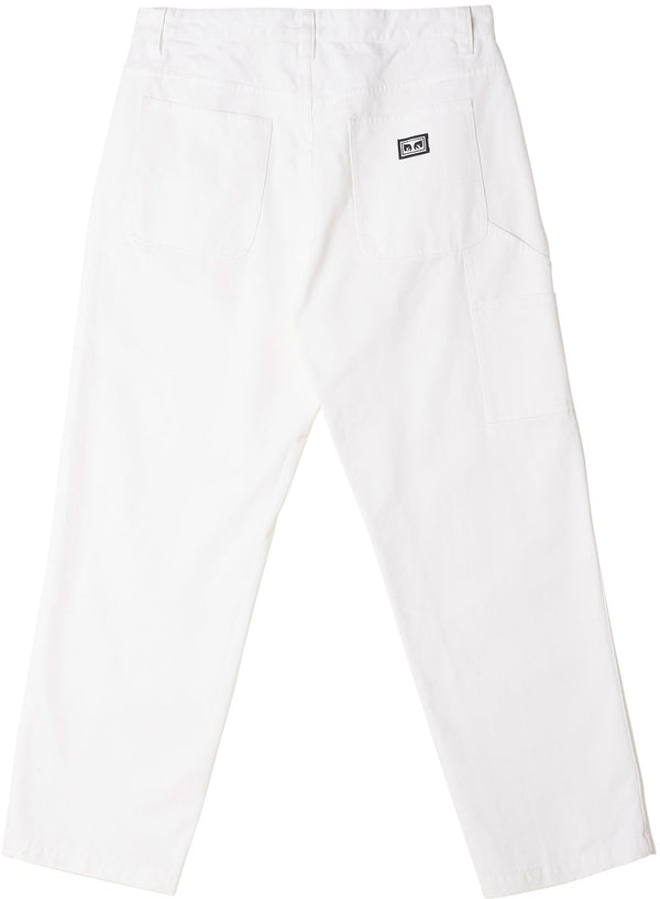 Obey pantaloni Hardwork Carpenter Pant white