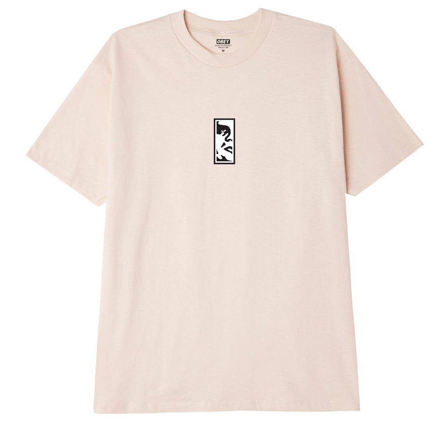  Obey T-shirt Power & Equality Classic Tee Cream Beige Uomo - 2