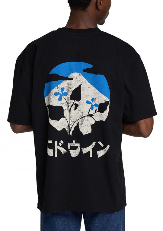  Edwin T-shirt Fuji No Hana Ts Black Nero Uomo - 3