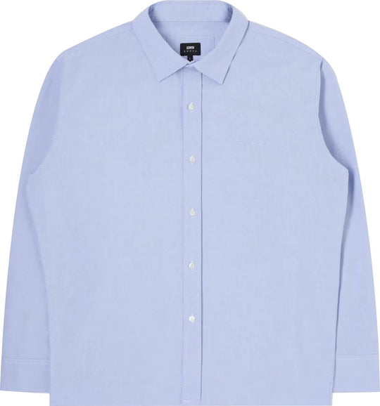  Edwin Camicia Big Ox-shirt Ls Blue Uomo