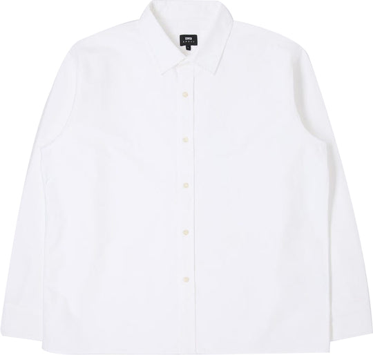  Edwin Camicia Big Ox-shirt Ls White Uomo Bianco