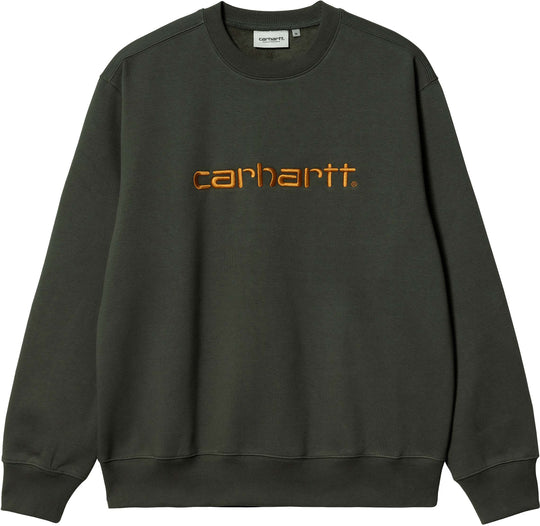  Carhartt Wip Felpa Sweat Boxwood Ochre Uomo Verde