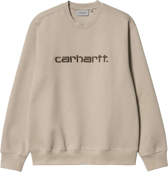  Carhartt Wip Felpa Sweat Wall Cypress Uomo Beige