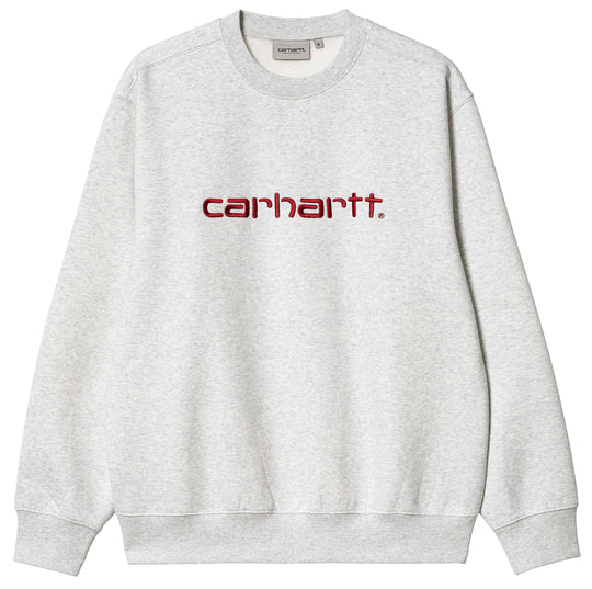  Carhartt Wip Felpa Sweat Ash Heather Rocket Uomo Grigio