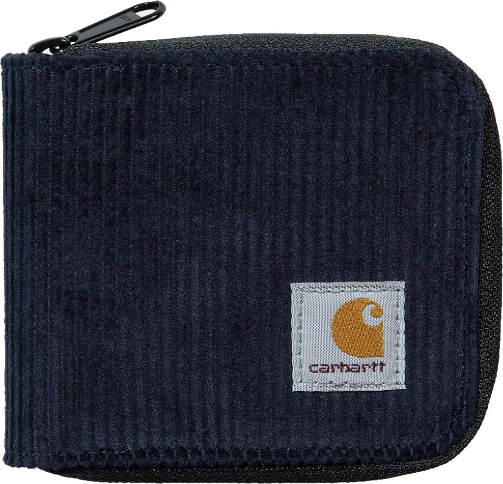Carhartt Wip Portafoglio Flint Zip Wallet Dark Navy Blue Unisex