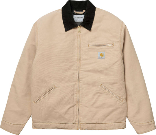  Carhartt Wip Giacca Og Detroit Jacket Black Dusty H Brown Uomo Beige