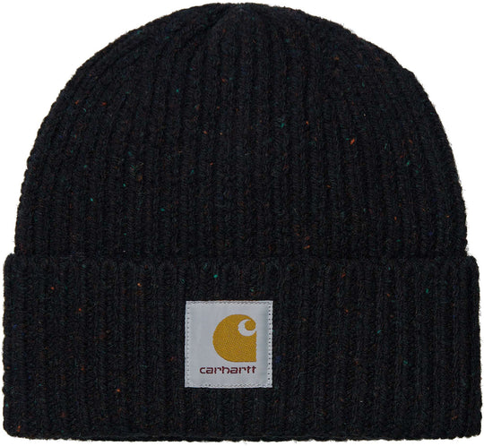  Carhartt Wip Cuffia Anglistic Beanie Speckled Black Special_unisex Nero